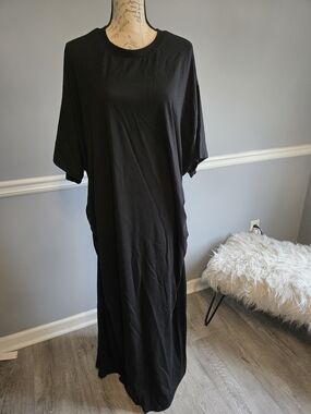 ASOS Black Women's Maxi T-Shirt Dress